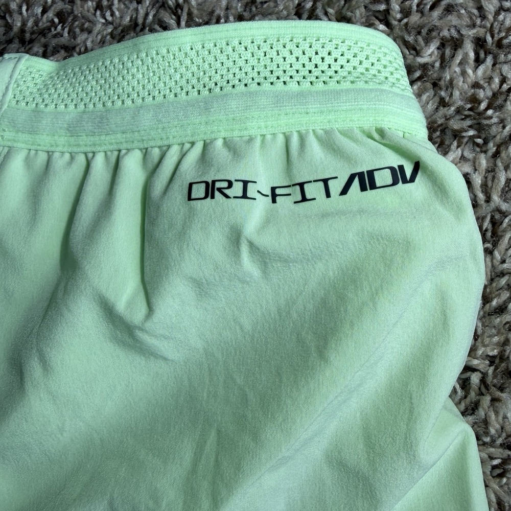 Nike ADV AeroSwift Running Shorts Mens Size Large Green Dri-FIT FN3352-376 NEW - Picture 7 of 7
